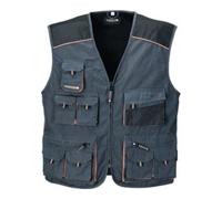 Terrax Veston taille 56 gris foncé/noir/orange 65 % PES / 35 % CO TERRATREND Quantité:1