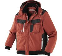 Terrax Workwear Veste de pilote rouge-brun/noir 4XL