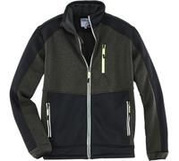 Terrax Workwear Veste polaire tricotée Vert foncé/Noir/Limette M