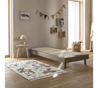 Terre de Nuit Sommier kit en Bois Massif Taupe 90x190