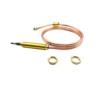Terre étoile à gaz universel thermocouple 0.6 metres de long utilisé sur grille pour barbecue ou Foyer Chauffage ou chauffage de l'eau à gaz M8 x 1 Écrou d'extrémité et tête à bout