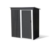 TERRE JARDIN Abri de Jardin Acier galvanisé 1,13 m² Porte coulissante | Abri de jardin en acier galvanisé 1,13 m² avec porte coulissante 64 x 163 cm, dimensions hors tout 164 x 87 x 181 cm