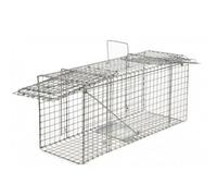 Terre Jardin Cage à nuisibles Double entrée Acier galvanisé 33 cm | Cage à nuisibles double entrée 33 x 11 x 12 cm en acier galvanisé anti rouille, piège mécanique sans produits toxiques