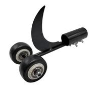 Terre Jardin Désherbeur manuel terrasse sur roues acier noir compatible | Tête de désherbage sur roues en acier au carbone Q195, compatible manche jusqu'à 3 cm de diamètre, idéale pour joints