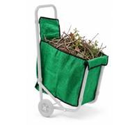 TERRE JARDIN Housse pour Chariot à bûches métal sur Roues 50 kg | Housse en polyester vert et noir, dimensions 31,5 x 50 x 64 cm, fixation par scratch, compatible chariot métal porte-bûches