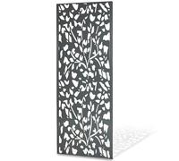 TERRE JARDIN - Panneau Décoratif Extérieur, 160 x 60 cm, en Métal - Claustra Décoratif Jardin, Terrasse, Balcon, Motif Végétal, Floral - Panneau Occultant, Brise Vue, Idéal Plantes Grimpantes