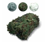 Terre Jardin Toile d'ombrage ajourée - Filet de Camouflage Polyester | Filet d'ombrage ajouré en polyester 150D 100 g/m² - Traitement anti-UV - Attaches lanières cousues et anneaux métalliques