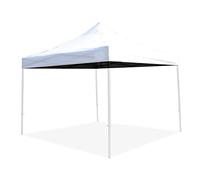 TERRE JARDIN Toit pour Tonnelle Pliante Pro 3 x 3 m Polyester Enduit PVC | Toit de rechange en polyester enduit PVC 250 g/m², blanc, compatible tonnelle pliante pro 3 x 3 m