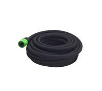 TERRE JARDIN Tuyau d'arrosage poreux 12 m - Économie d'eau jusqu'à 50% - Débit 1-5 L/h - Ø ext. 17 mm - Pression 0,5-2 Bars - Raccord Robinet et Stop Inclus - Usage Surface et enterré