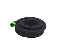 TERRE JARDIN Tuyau d'arrosage poreux 12 m - Économie d'eau jusqu'à 50% - Débit 1-5 L/h - Ø ext. 17 mm - Pression 0,5-2 Bars - Raccord Robinet et Stop Inclus - Usage Surface et enterré