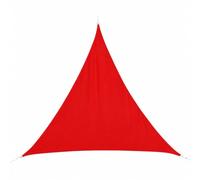 TERRE JARDIN Voile d'ombrage Triangulaire - Toile Polyester Haute | Toile d'ombrage en polyester 150 g/m², triangulaire, avec 3 cordes de fixation et sac de rangement inclus