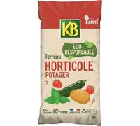 Terreau Horticole Potager KB, UAB, 40L, 100% Naturel, Fabriqué en France, Sac Recyclé