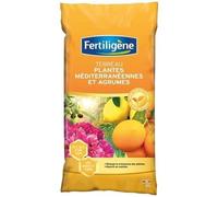 FERTILIGENE FAGRU6P - Terreau Agrumes et Plantes Méditerranéennes 6 L - Stimule la Croissance et nourrit en continu - Plus de Fleurs et de Fruits - Terreau avec Engrais et fumier - Fabriqué en France