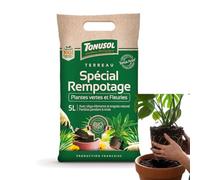 Terreau Rempotage 5L TONUSOL - Plantes Vertes et Fleuries, Plantes d'intérieur et d'extérieur, Engrais Naturel, Fertilisation 6 Mois, Utilisable en Agriculture Biologique, Fabriqué en France (5L)