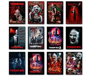 Terrifier - affiche de Film d'horreur classique, Collection 3/2/1, images murales imprimées, peinture sur toile, décor de salle de maison d'halloween DM27-14