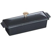 Terrine avec couvercle de marmite 30 x 11 cm noir Staub
