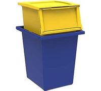 TERRY, ensemble Ecobin 25+30 : 2 conteneurs pour le tri des déchets. Couleur : jaune et bleu, 25 L + 30 L