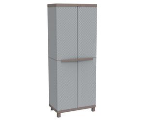 Terry, modèle C-Rattan 3680, armoire à chaussures avec deux portes, imitation rotin, structure verticale