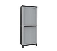 Terry Twist 3680 Armoire haute à balais, en plastique, 68 x 39 x 170 cm - Gris / Taupe