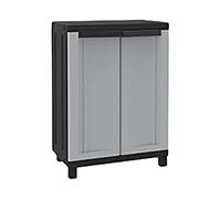 Terry - Twist Black 680, Armoire à 2 portes, 1 Étagère Intérieure, pour Intérieur et Extérieur Couvert, 68x39x91,5 cm
