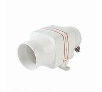 Teruyol Ventilateur de Ventilation Marine Soufflerie Inline Extracteur d'Air Compact Montage sur Languette Conduit Circulaire 4pouces Corps Cylindrique, NMIB1-270-02 12V