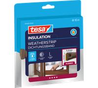 TESA 05395 BR - Calfeutrage Caoutchouc Profil P, 10 m, marron