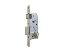 TESA 130 Serrure à encastrer pour portes bois, axe 50 mm, finition nickelée, têtière carrée