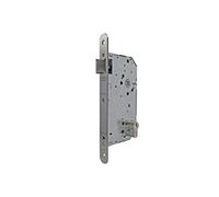 Tesa 2039F5RAI Serrure Coupe-Feu à Encastrer pour Portes en Bois, Axe 50 mm, Finition inox, Fonction Antipanique, Demi-Cylindre et Fixations Incluses