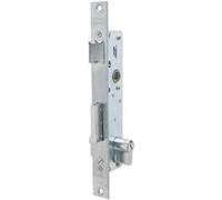 Tesa 2210 Serrure à Encastrer pour Profilés Métalliques, Axe 20 mm, Finition gris inox, pour Profilés Aluminium et Acier, Pêne Réversible et Pose Facile