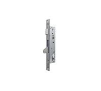 TESA 2210BE Serrure à encastrer pour profilés métalliques, axe 25 mm, finition gris inox, pêne réversible
