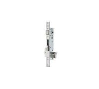 TESA 2210BE Serrure à encastrer pour profilés métalliques, axe 35 mm, finition gris inox, pêne réversible