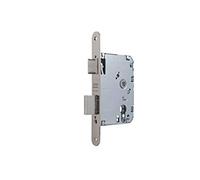 Tesa 40106PRHN Serrure à Encastrer pour Portes en Bois, Axe 60 mm, Finition nickelé, têtière carrée, Pêne Réversible, Coffre Robuste et Montage de Remplacement