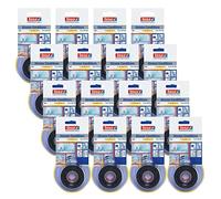 tesa 4600 Xtreme Conditions - Noir - 3 m x 25 mm - Lot de 16 | Bande d'étanchéité sans colle - Bande en silicone autosoudante - Étanchéité hermétique, à l'intérieur comme à l'extérieur