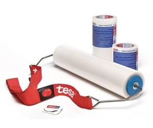 tesa 4848 Film de protection de surface PV1 1000mmx100m rouge-transparent x2 morceau