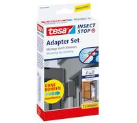 Tesa 551930000000 Adaptateur pour Porte Aluminium | Pour le montage des moustiquaires tesa Insect Stop - Sans perçage pour cadres de porte et de fenêtre de 13 à 20 mm