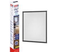 tesa Moustiquaire pour fenêtre ALU FALT - Cadre pliable aluminium télescopique, anthracite 80–140 cm