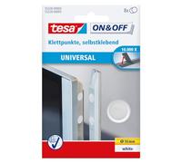 tesa Pastilles rondes auto-agrippantes On & Off 55226-03-00 – à coller Ø 16 mm blanc