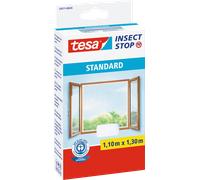 tesa Moustiquaire pour fenêtre STANDARD 1,10 m x 1,30 m blanc