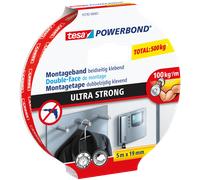 Bande double face - TESA - 55792-00001-00 - 5m x 19mm - Tenue extra-forte - Multi-usages