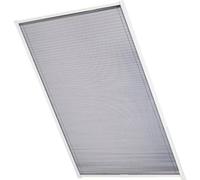 tesa 55804-00000-00 Moustiquaire plissée pour fenêtre de toit Insect Stop, aluminium blanc, 0,68-1,02 x 1,16-1,64 m