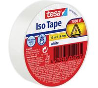 tesa 56192-00011-22 Ruban isolant blanc (L x l) 10 m x 15 mm