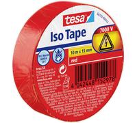 tesa 56192-00013-22 Ruban isolant rouge (L x l) 10 m x 15 mm