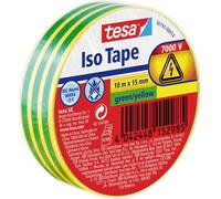tesa 56192-00014-22 Ruban isolant vert, jaune (L x l) 10 m x 15 mm