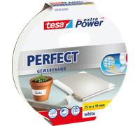 TESA 56339 WS - Bande de tissu TESA extra Power, 19 mm, blanc