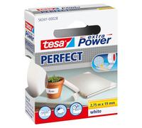Tesa 56341-00028-03 Ruban adhésif Blanc 2,75 m x 19 mm | Ruban adhésif renforcé de tissu - Bricolage, réparations, fixation, renforcement et marquage - Intérieur et extérieur
