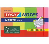 tesa Marque-pages adhésifs 56691 20 x 50 mm Couleurs assorties 200 feuilles
