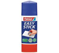 tesa 5703000 - Bâton de colle universel Easy Stick, blanc | Colle à papier de précision de forme triangulaire - sans solvant, inodore - pour les bords, les lignes et les points