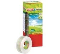 Tesa Ruban adhésif Eco & Clear 57074-00000-00 - 19 mm x 33 m, transparence parfaite - Pack de 8