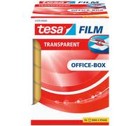 tesa Ruban adhésif tesafilm transparent 25 mm x 66 m Pack de 6 – Grande adhérence