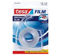 Tesa - 57470-00001-01 - Crystal clear - Ruban adhésif + dévidoir - 33 m:15 mm - Transparence parfaite